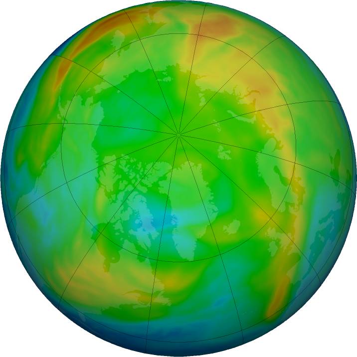 Arctic ozone map for 26 December 2022